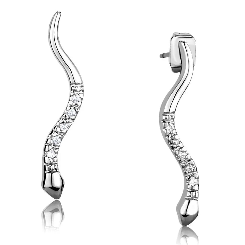 "The Snakes" Cubic Zirconia Earrings