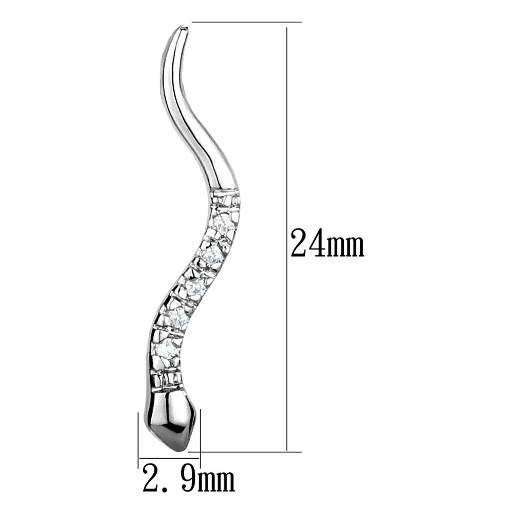 "The Snakes" Cubic Zirconia Earrings