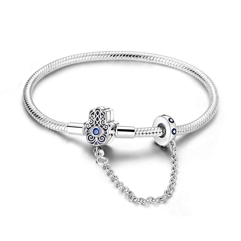 Silver "Safety" Charm Bracelets