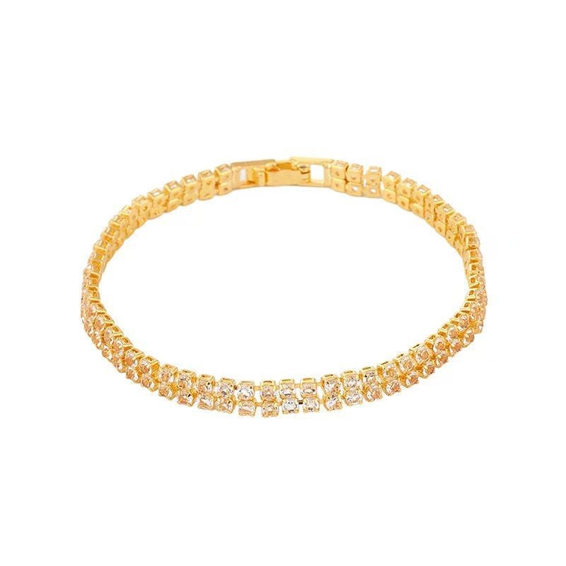 Cubic Zirconia 3 Row Tennis Bracelet - My Precious Moments