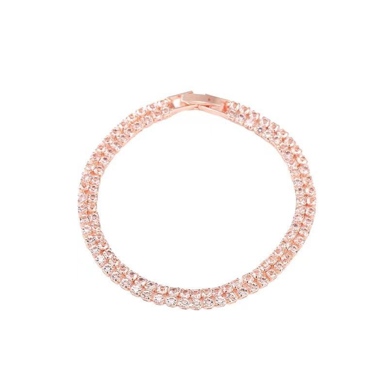 Cubic Zirconia 3 Row Tennis Bracelet - My Precious Moments