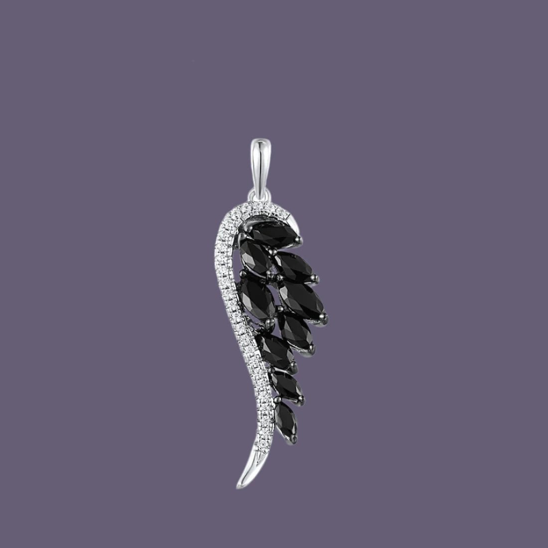 "Wings" Sterling Silver & Cubic Zirconia Earrings & Pendant Set - My Precious Moments