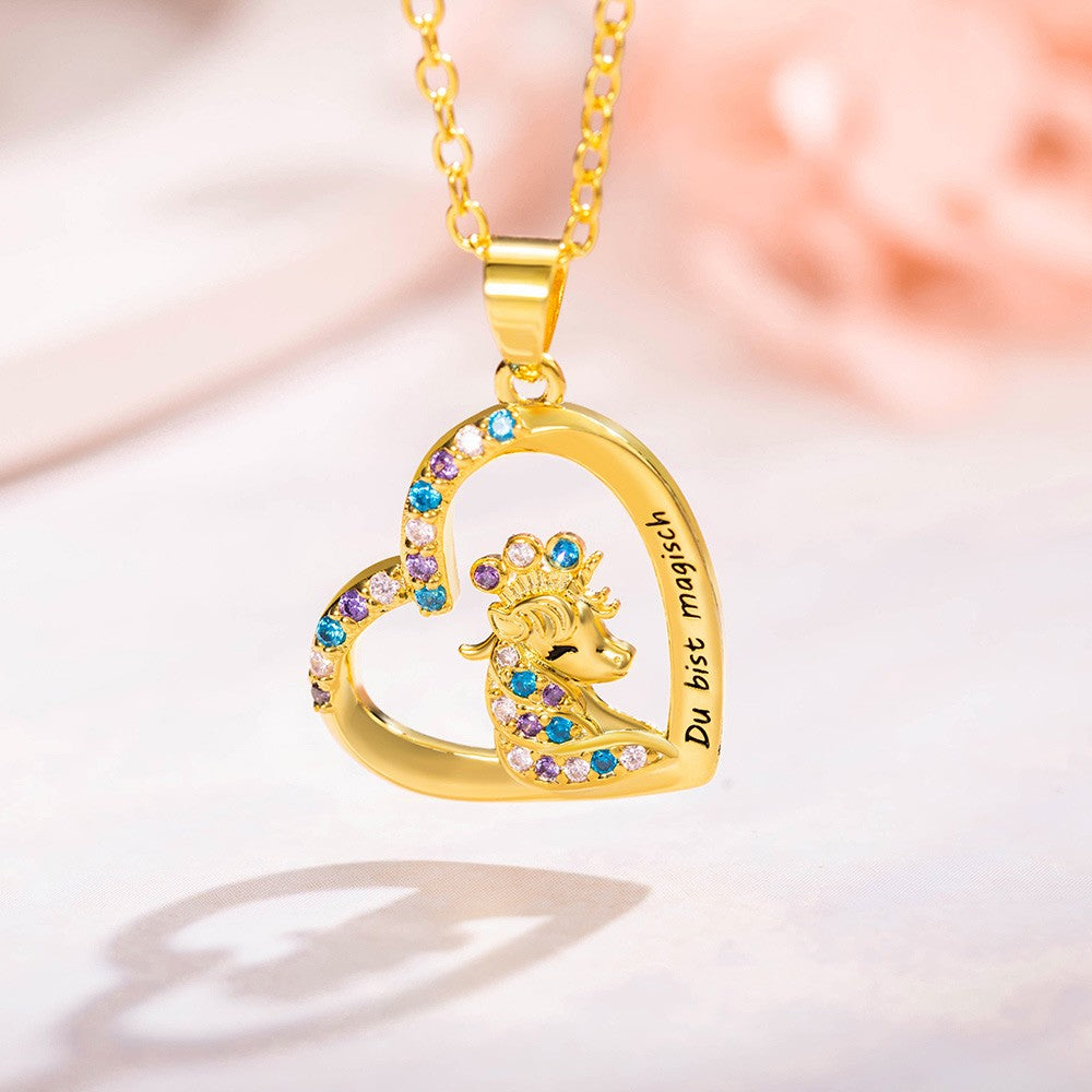 Custom Name Unicorn Jewelry Set