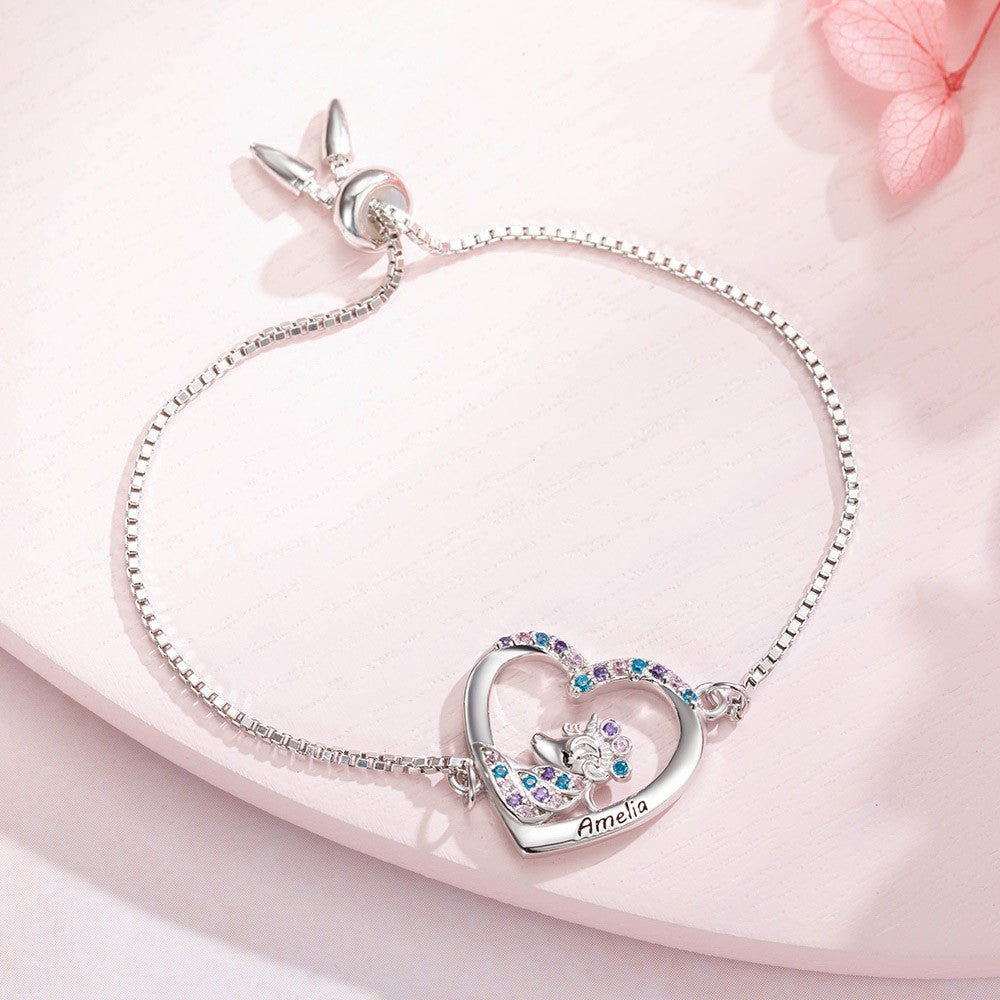 Custom Name Unicorn Jewelry Set