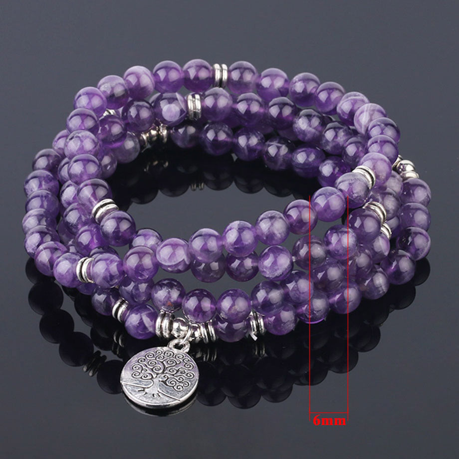 Amethyst Healing Bracelet w/ Charm