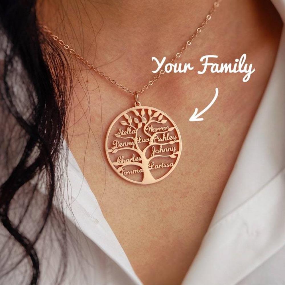 Personalized Family Tree Necklace