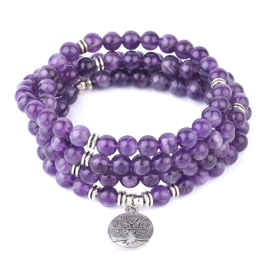 Amethyst Healing Bracelet w/ Charm