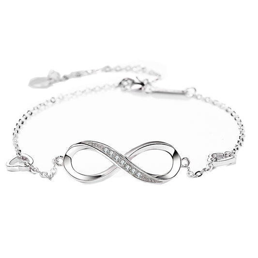 Infinity with Hearts Bracelet/Anklet