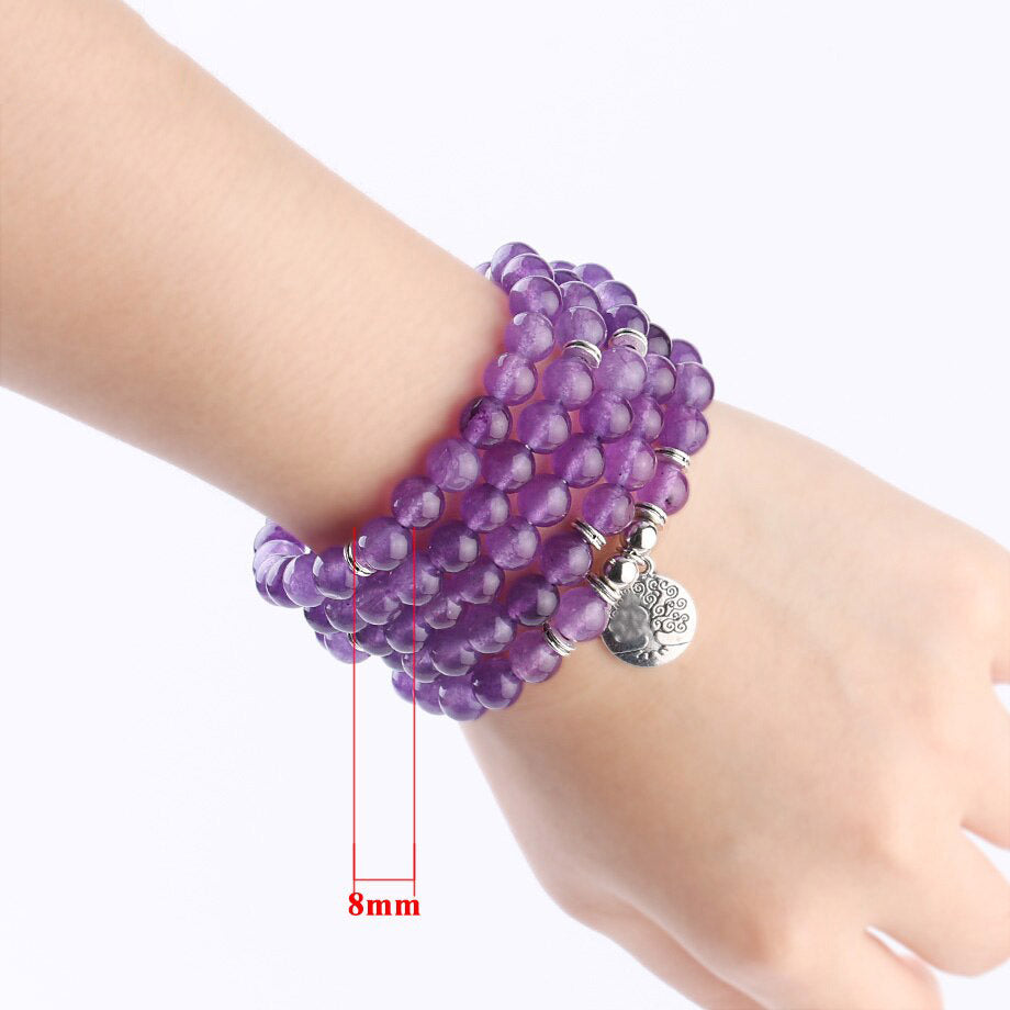 Amethyst Healing Bracelet w/ Charm