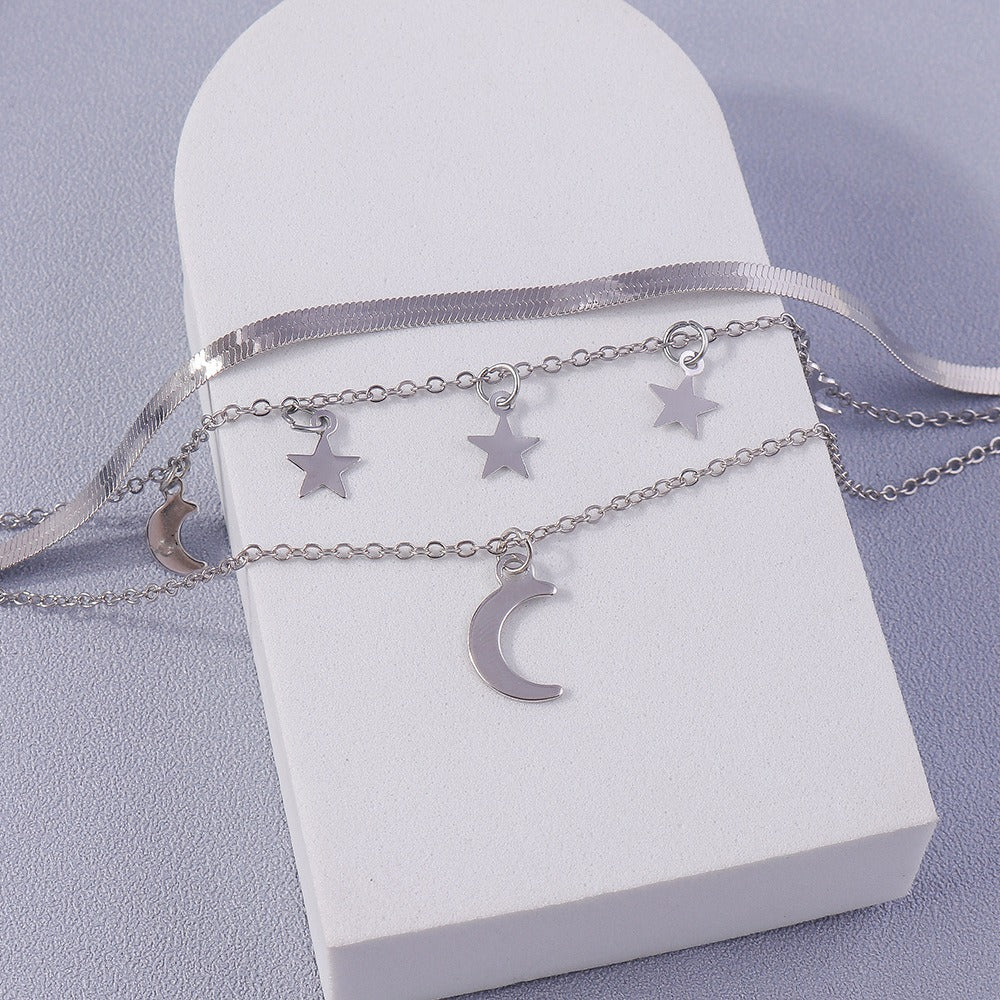 Moon & Star Multilayer Anklet/Bracelet