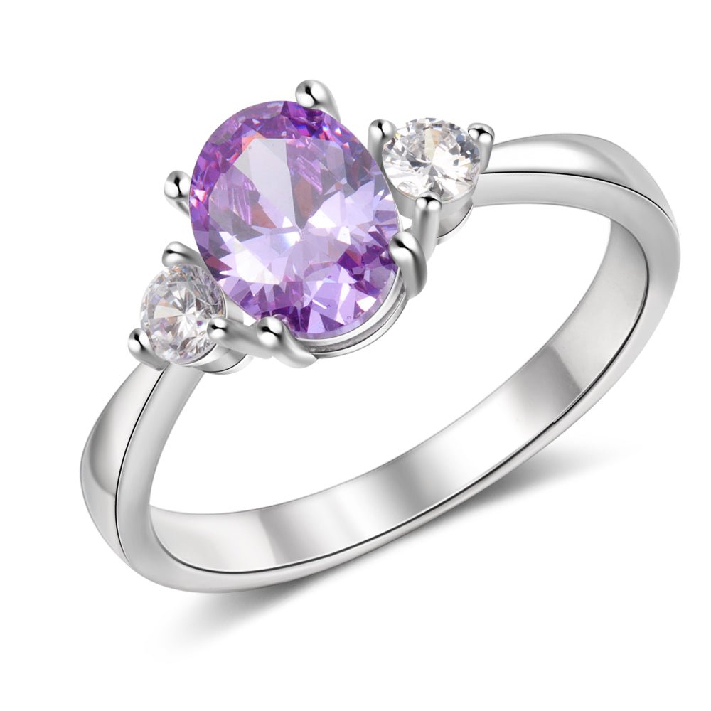 Personalized Name & Birthstone Ring - My Precious Moments