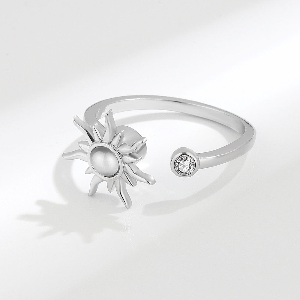 Spinning Sun Adjustable Anxiety Ring - My Precious Moments