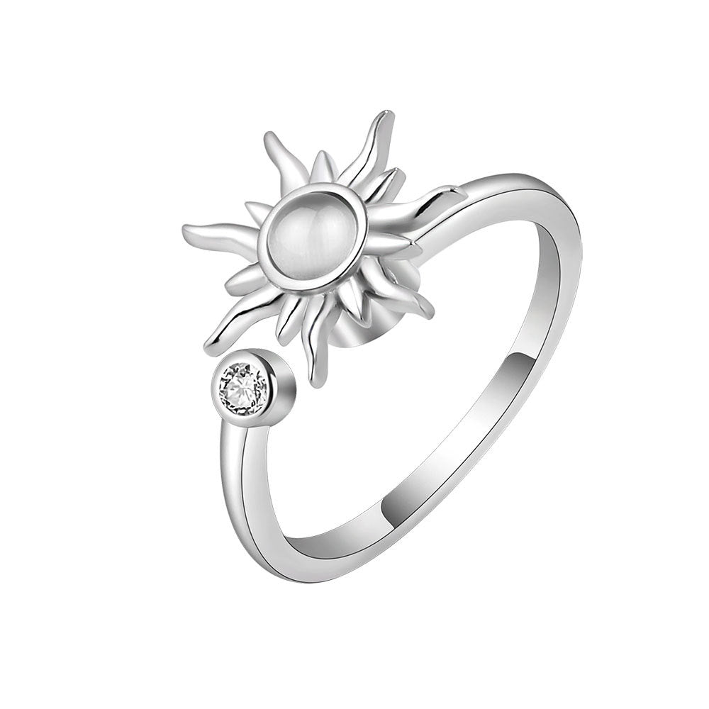 Spinning Sun Adjustable Anxiety Ring - My Precious Moments