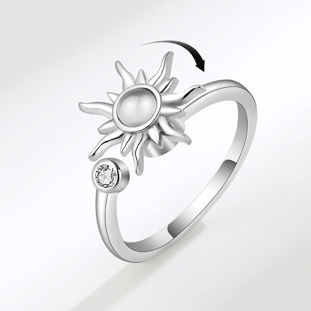 Spinning Sun Adjustable Anxiety Ring - My Precious Moments