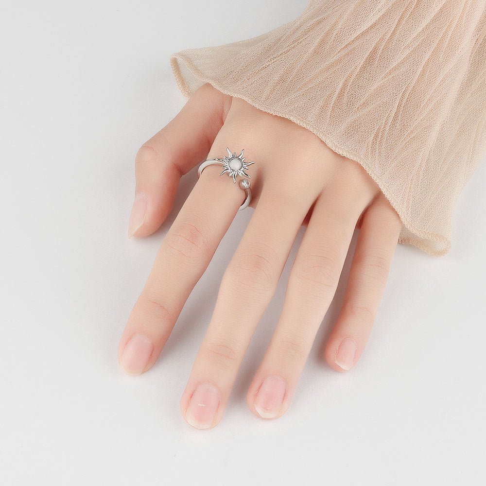 Spinning Sun Adjustable Anxiety Ring - My Precious Moments