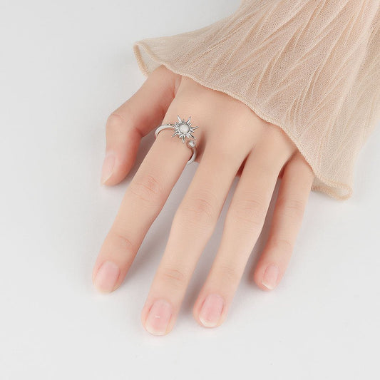 Spinning Sun Adjustable Anxiety Ring - My Precious Moments