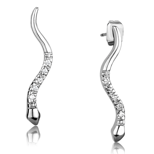 "The Snakes" Cubic Zirconia Earrings - My Precious Moments